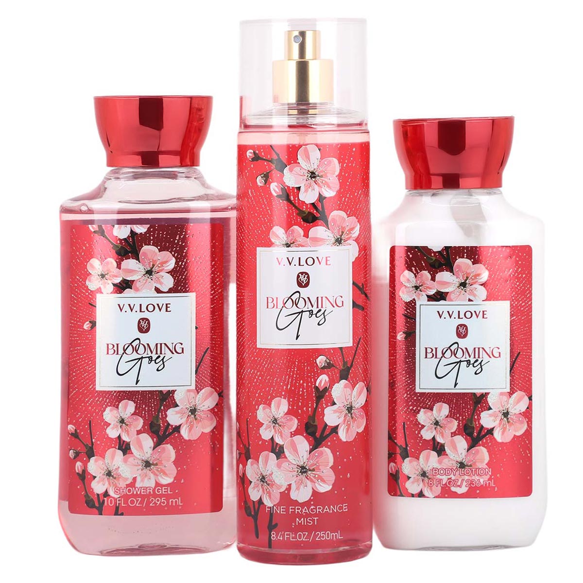 Women's Perfume Shower Gel & Body Lotion Set 3 Piece