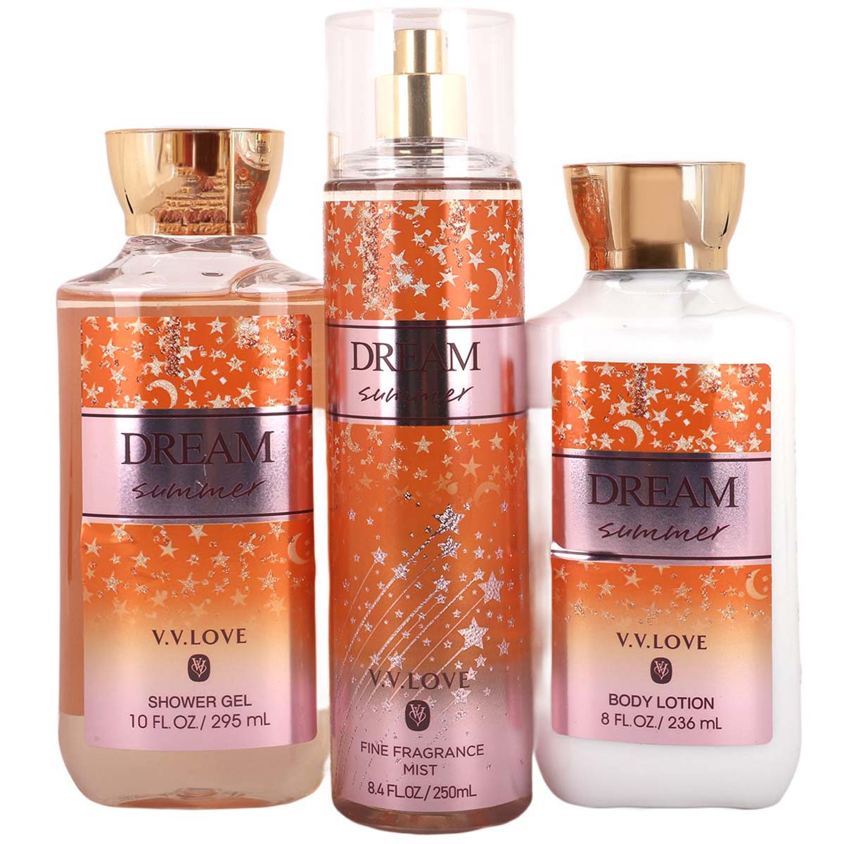 Body Line Women Perfume Shower Gel Body Lotion 3Piece Set