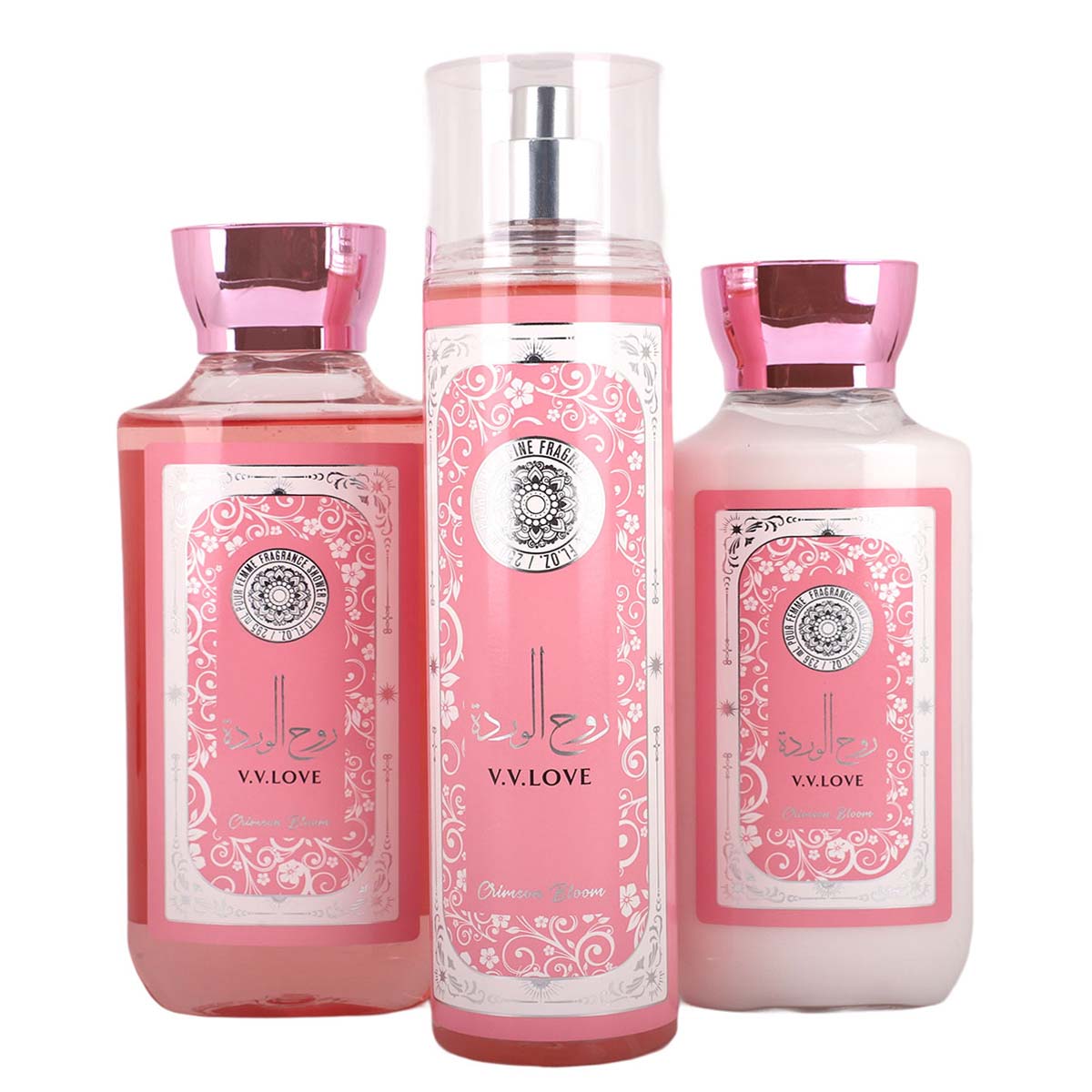 Women's Perfume Shower Gel & Body Lotion Set 3 Piece