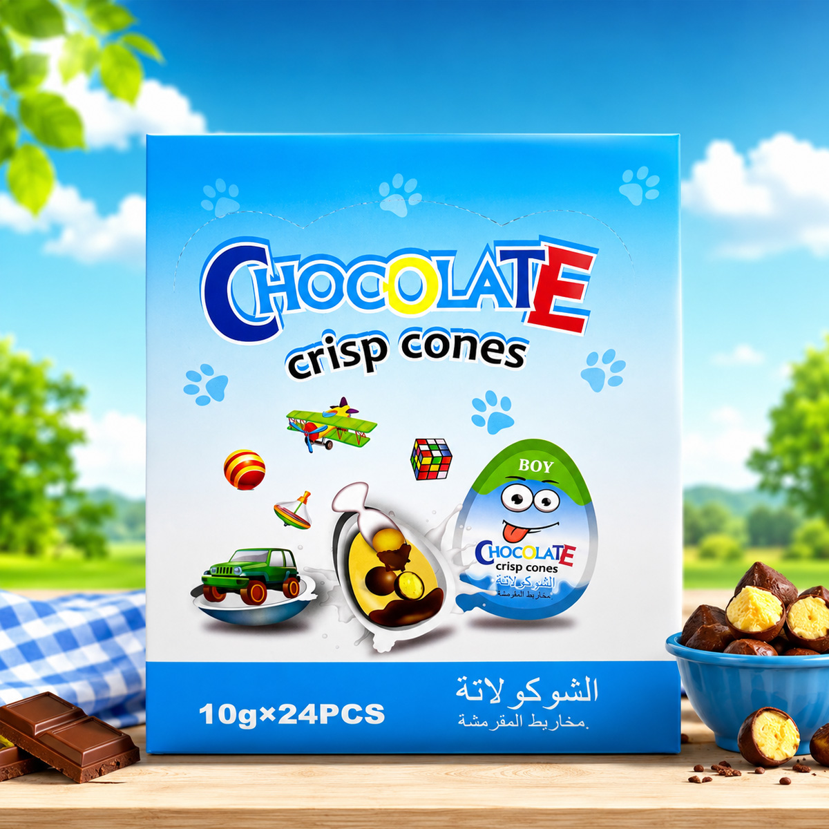 Chocolate Crisp Cone Egg