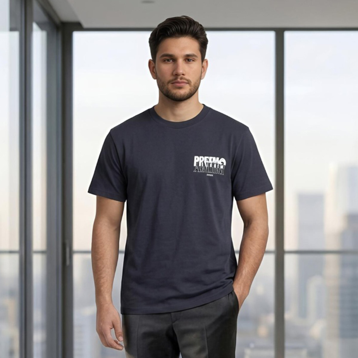 Printed Round Neck T-Shirt Short Sleeve