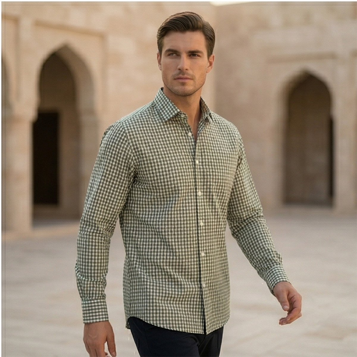 Men Printed Formal Shirt