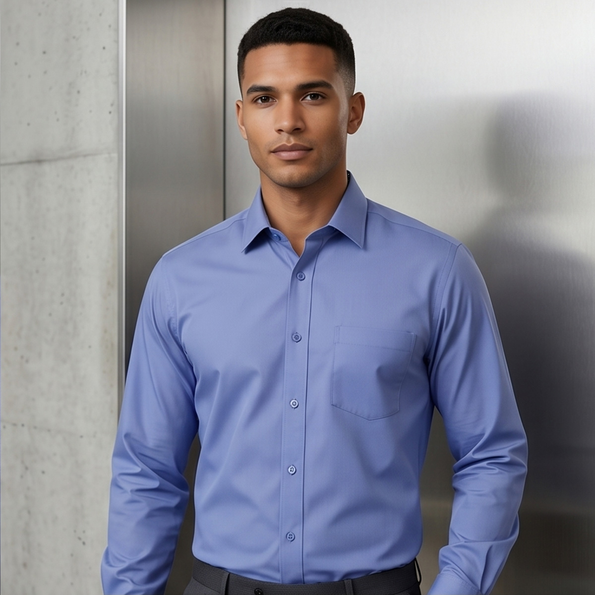 Men Plus Size Formal Shirt