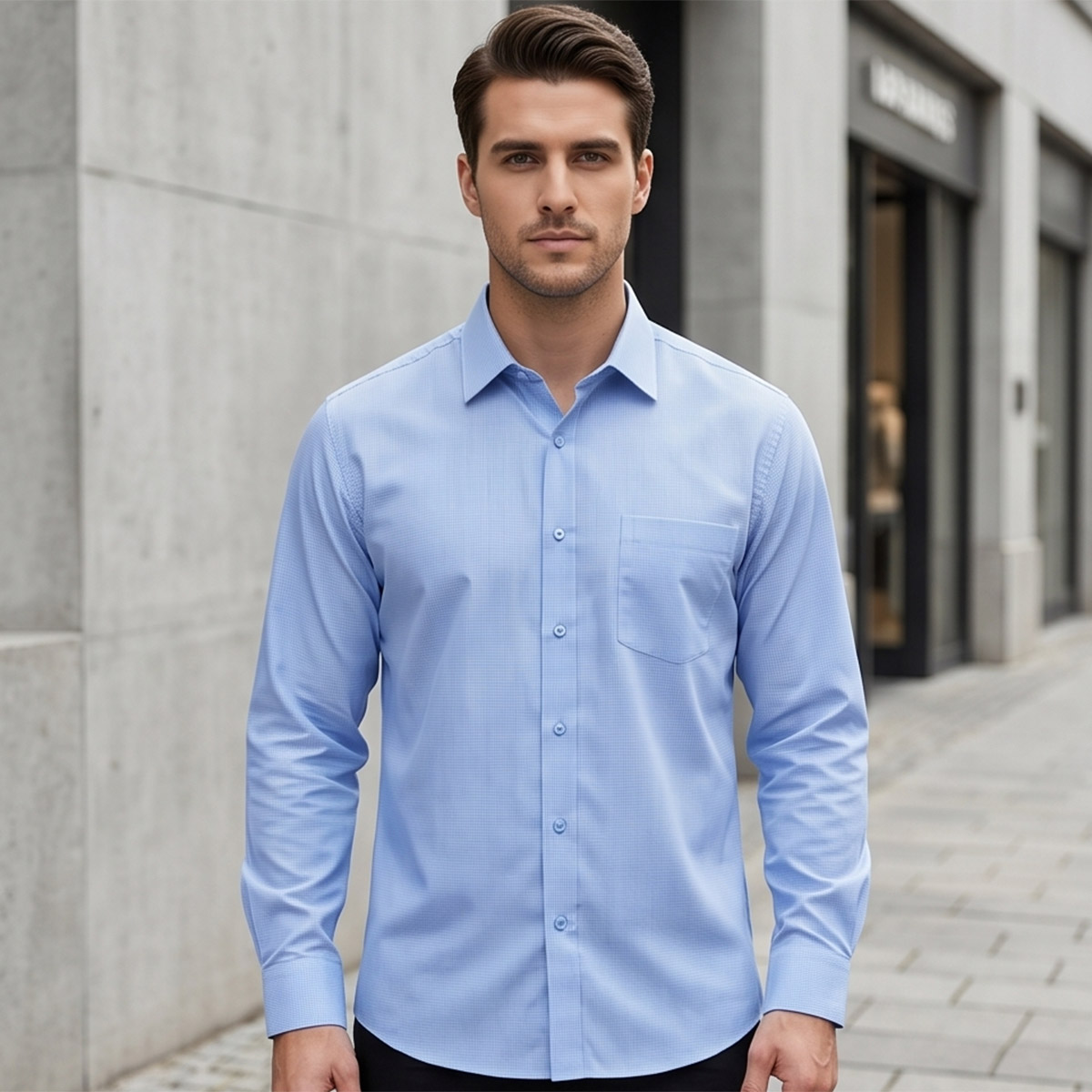 Men Plus Size Formal Shirt