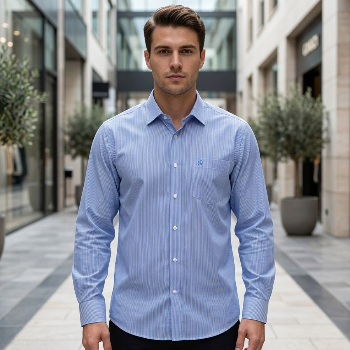 Men Plus Size Formal Shirt