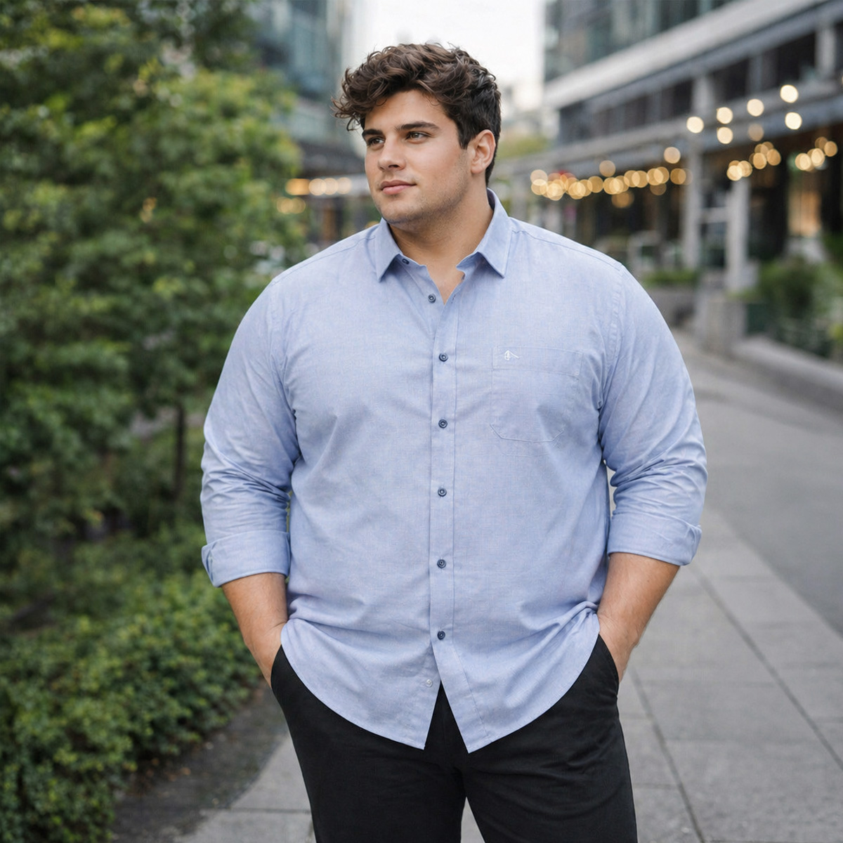 Plus Size Formal Shirt