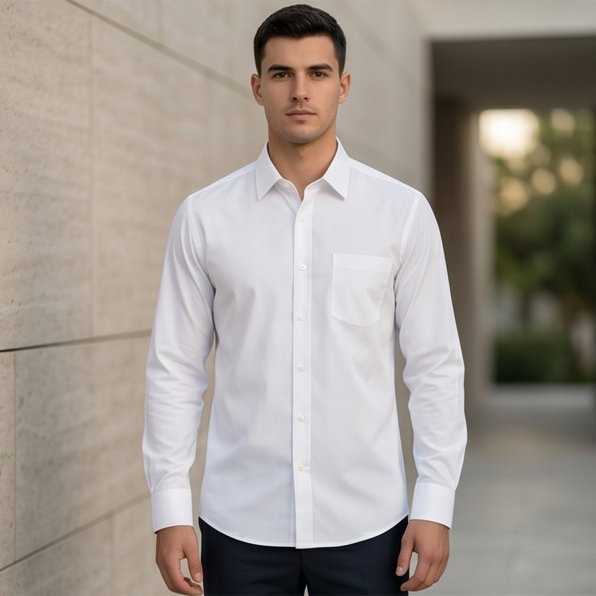 Men Plus Size Formal Shirt