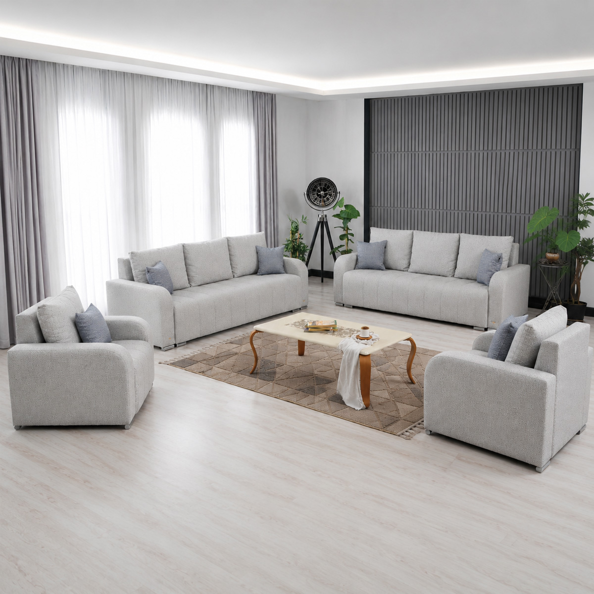 Braga Sofa Set 3+3+1+1