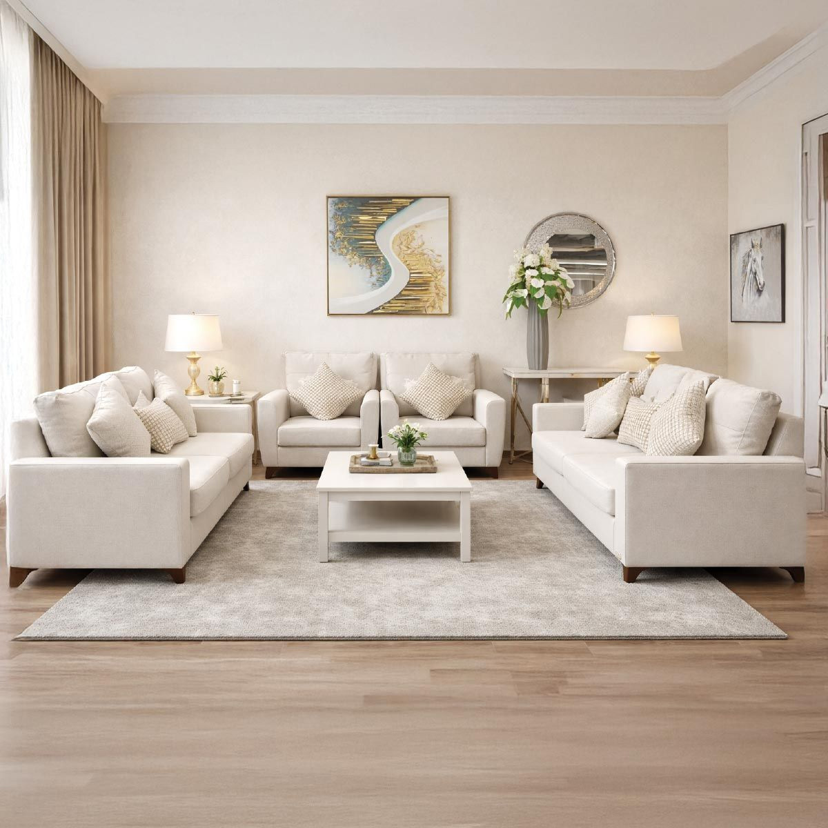Paris Sofa Set 3+2+1+1