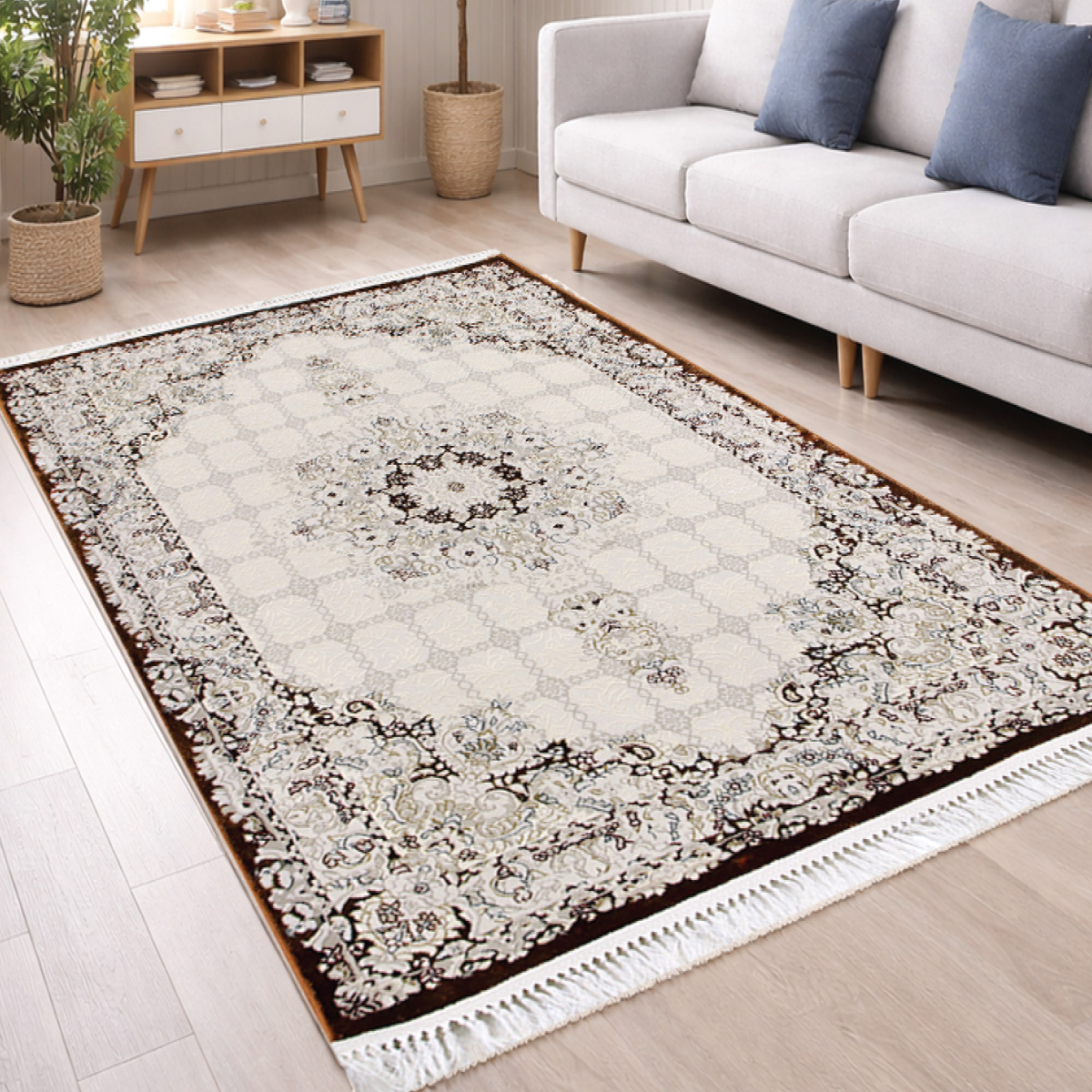 Pasin Rug Cream Copper 200x300