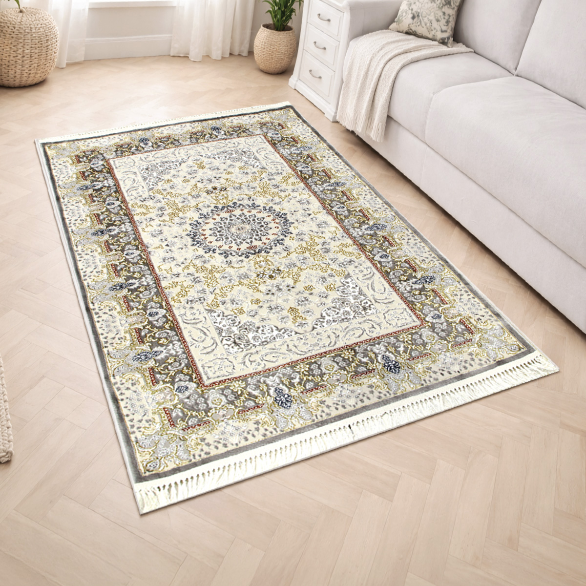 Pasin Rug Cream Gray 250x350