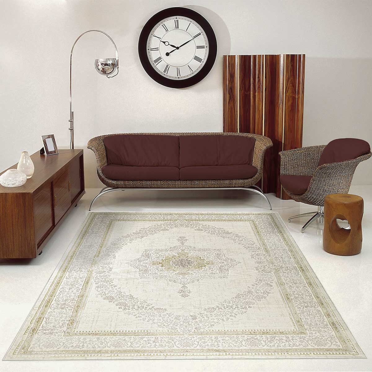 Allora F344A Cream/Cream Carpet 80x150cm
