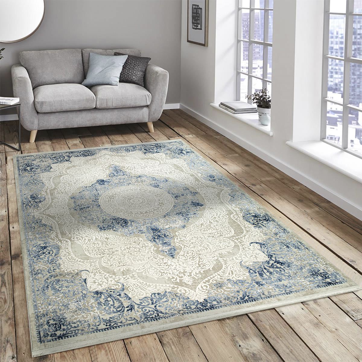 Hermes 04704A Blue Carpet 200x300cm
