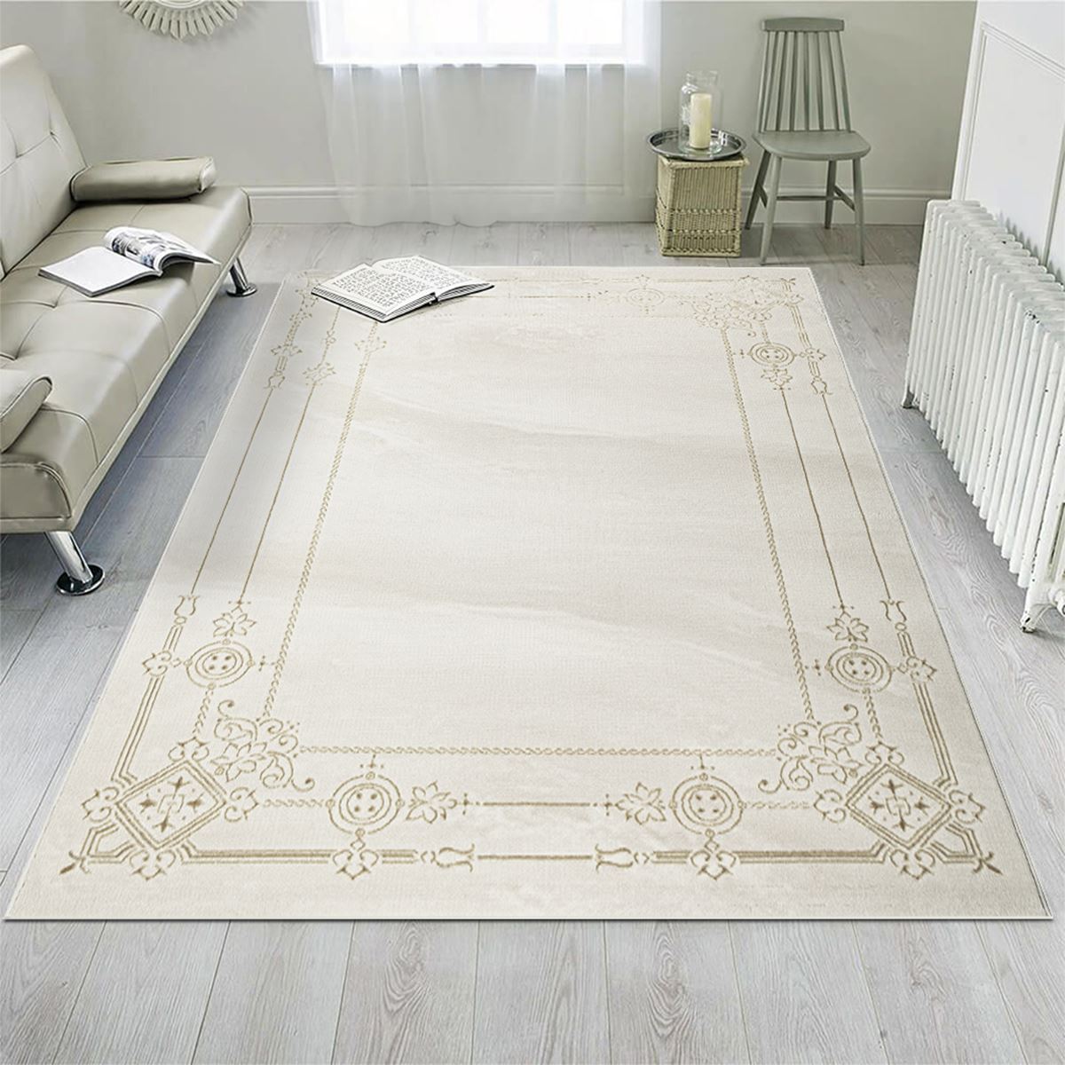 Flora E330A Cream/Gold Carpet 300x400cm