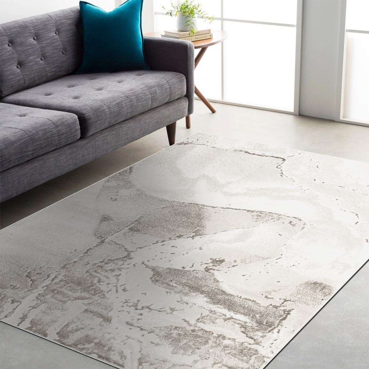 Sunset C0137A White/Beige Carpet 80x120cm