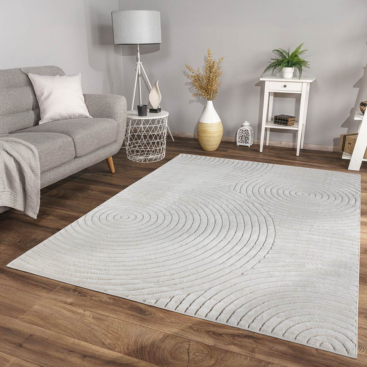 Juno D798AW Cream/Cream Carpet 100x300cm