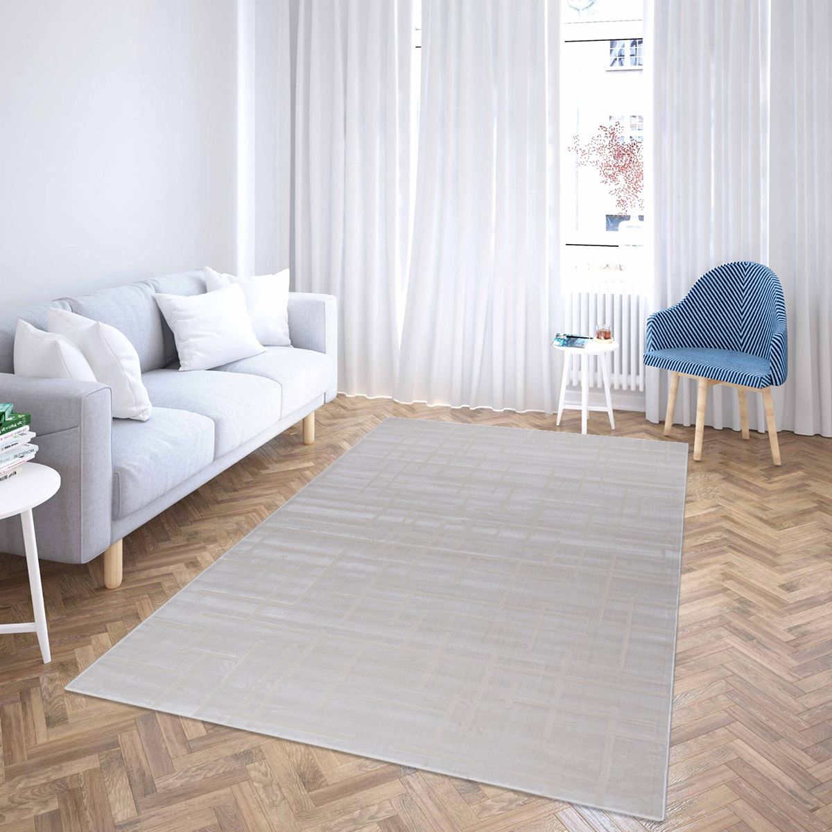 Sahand Rug Brick White 60x90