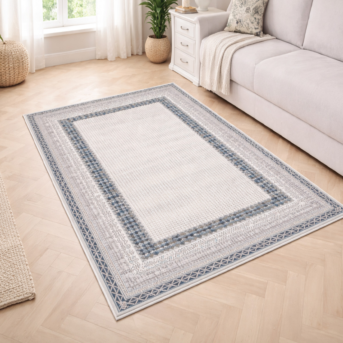 Safir Rug Gray Blue 120x180
