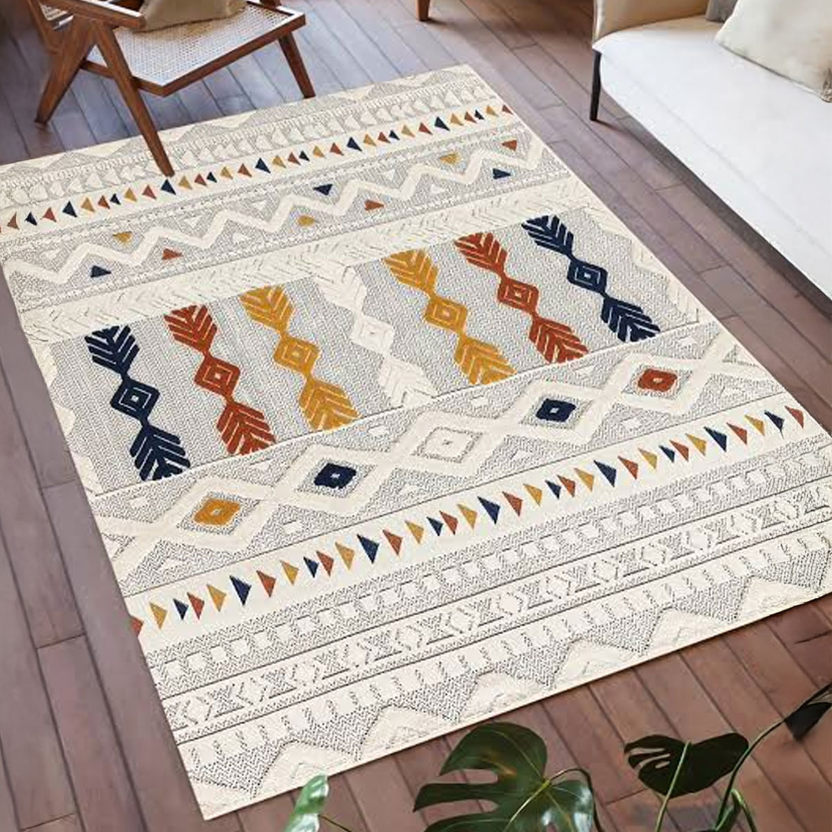 Pien Cream Multi Colour Carpet 120x180cm