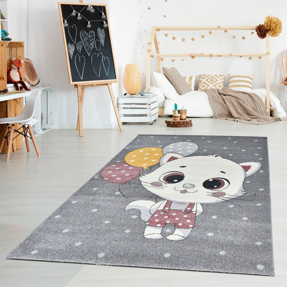 Fuly 5071A Grey/Pink Carpet 200x300cm