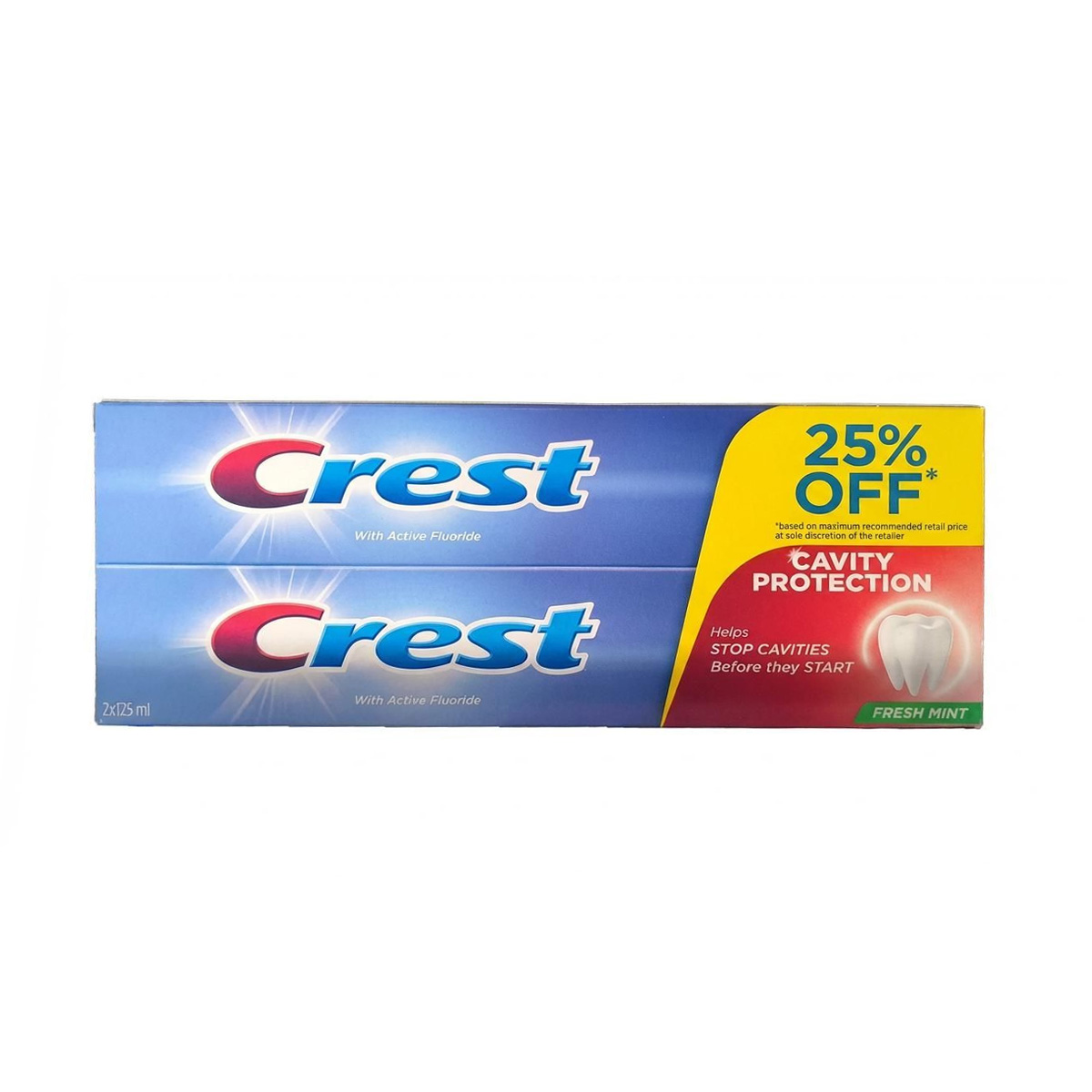 Crest Extra Fresh 2x125ml