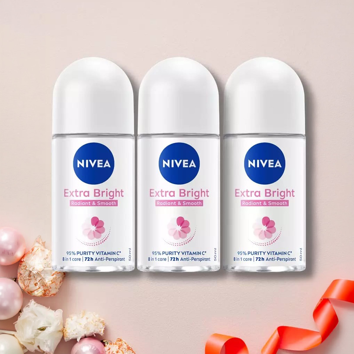 Nivea Roll On 3 Pack