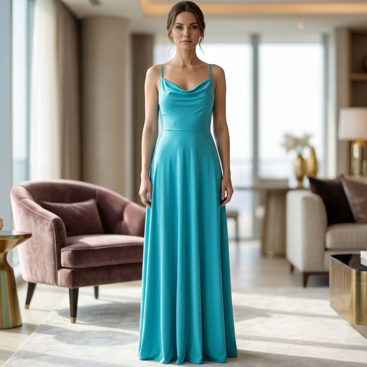 Ladies Casual Long Sleeveless Dress