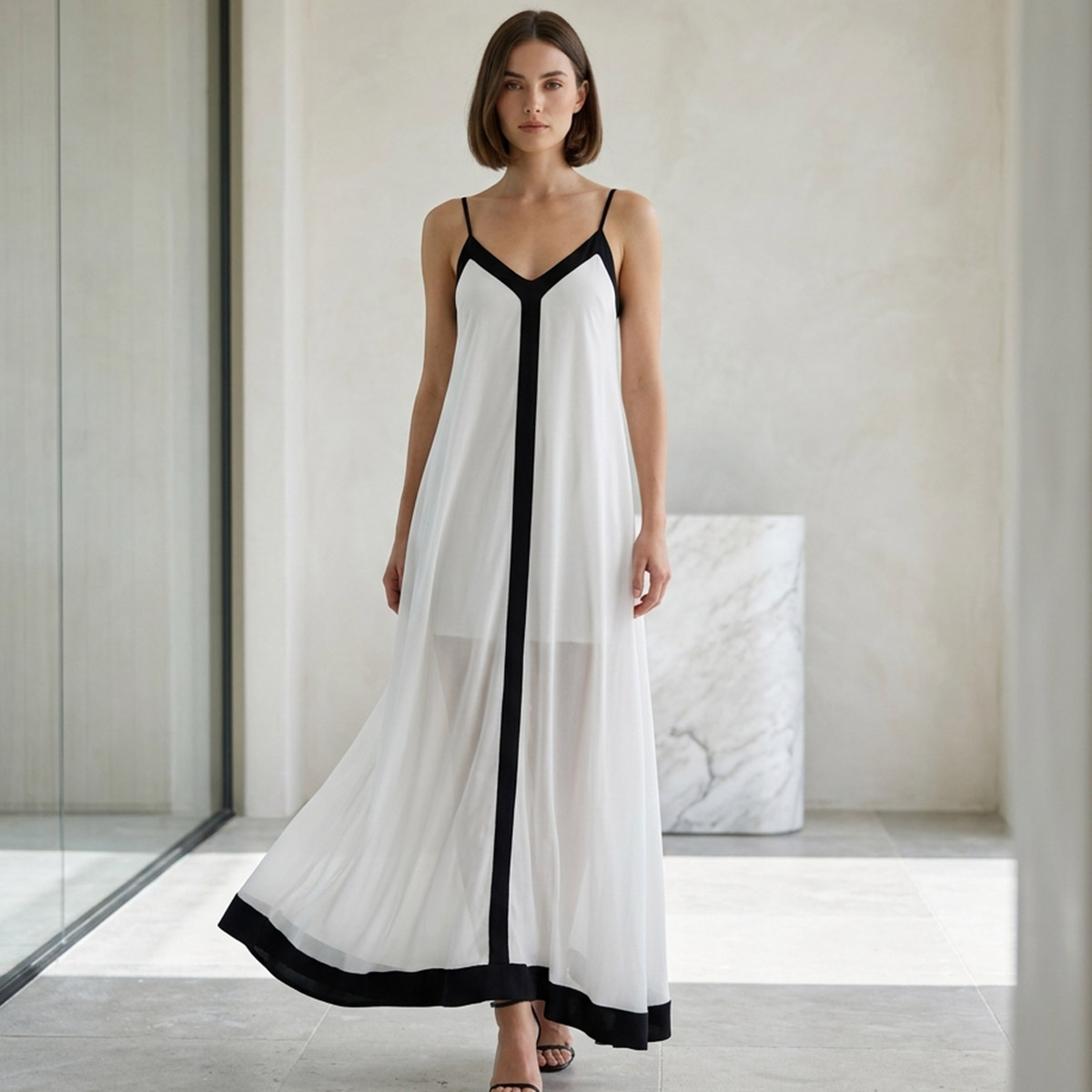 Ladies Long Sleeveless Dress