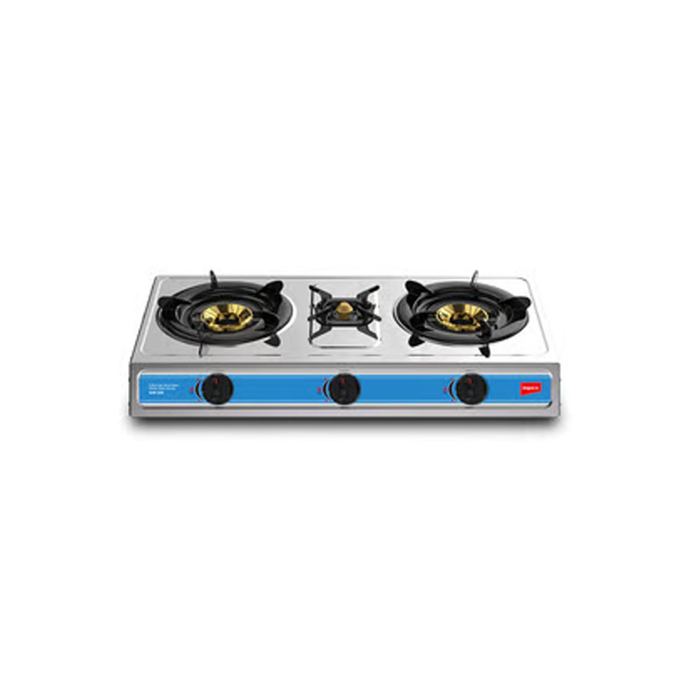 Impex Gas Stove Stainless Steel 3 Burner