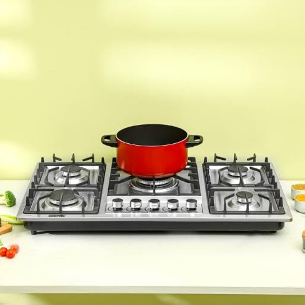 Geepas Five Burners Gas Hob 90x60cm GGC31043