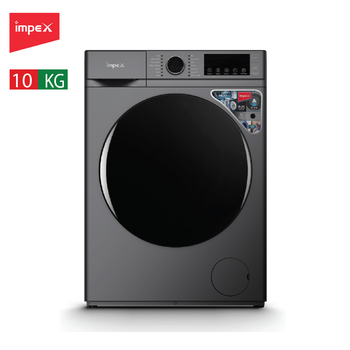 Impex Front Load Washing Machine 10kg
