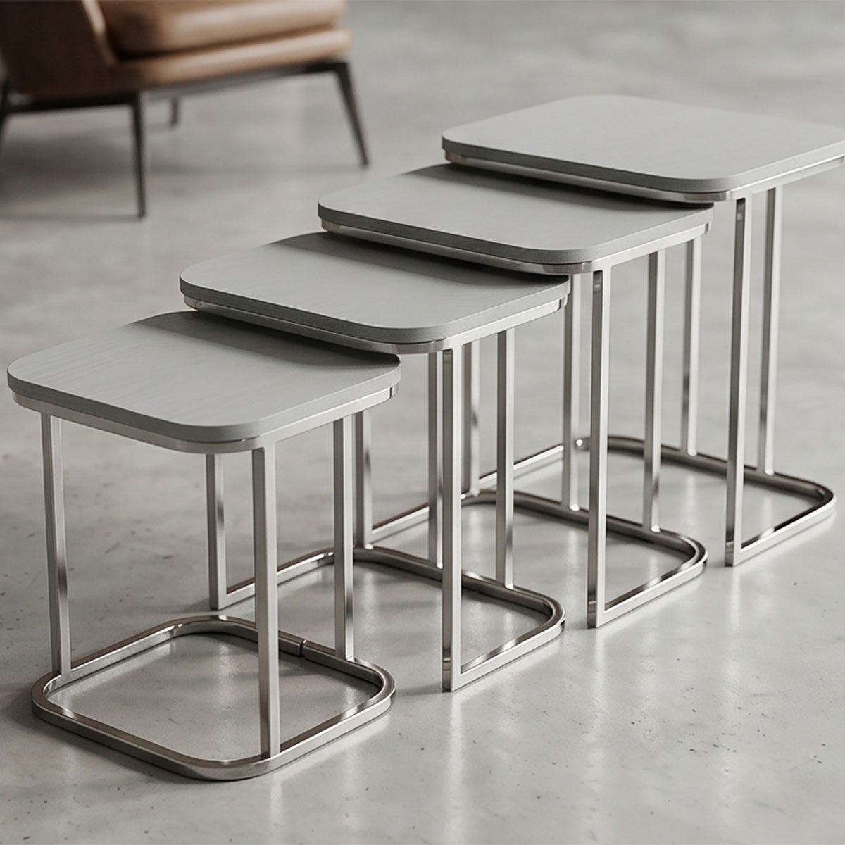 Modern Nesting Table 4 Piece