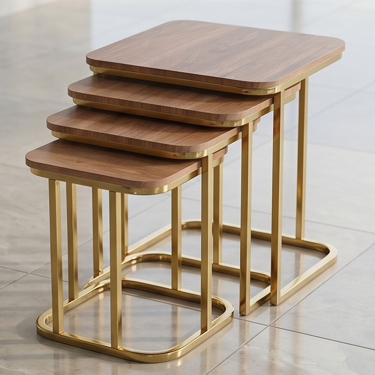 Modern Nesting Table 4 Piece