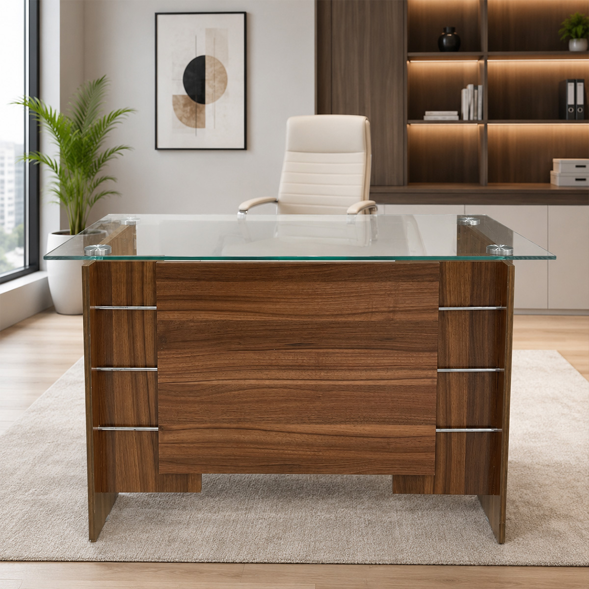 Glass Office Table