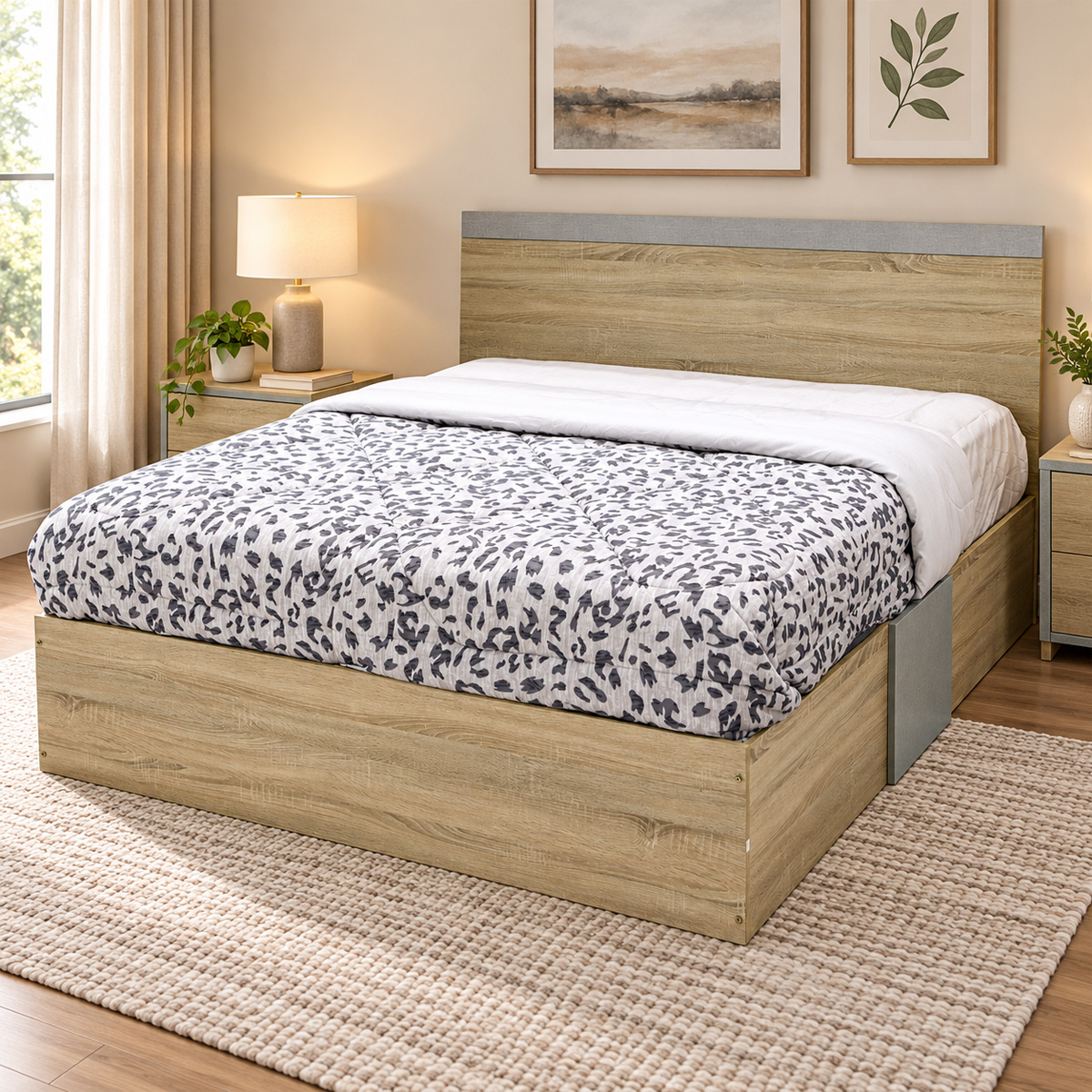 Wooden Bed Queen