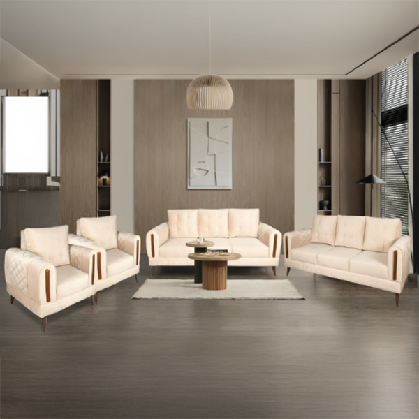 Bloom Modern Fabric Sofa Set 3+3+1+1
