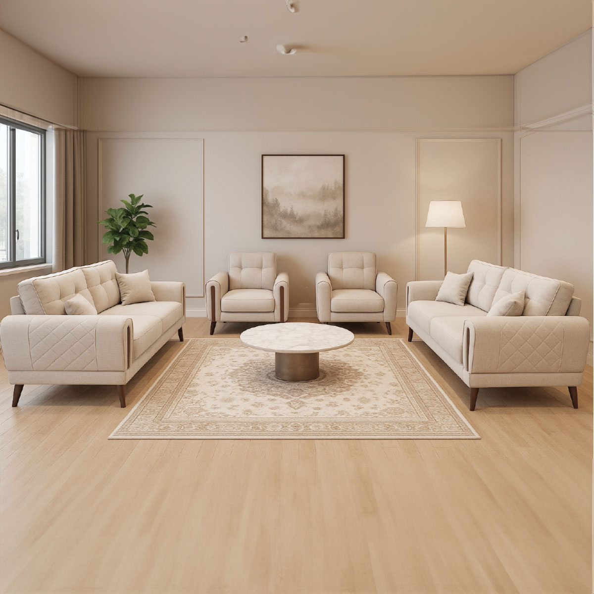 Bloom Sofa Set 3+3+1+1