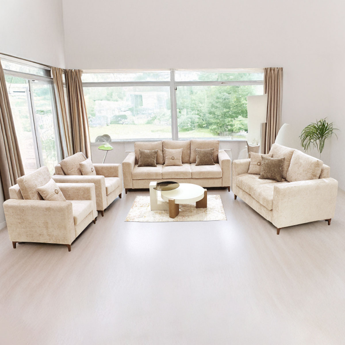 Chicago Modern Sofa Set 3+2+1+1