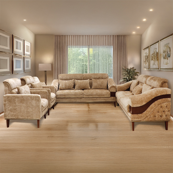 Camry Modern Sofa Set 3+3+1+1