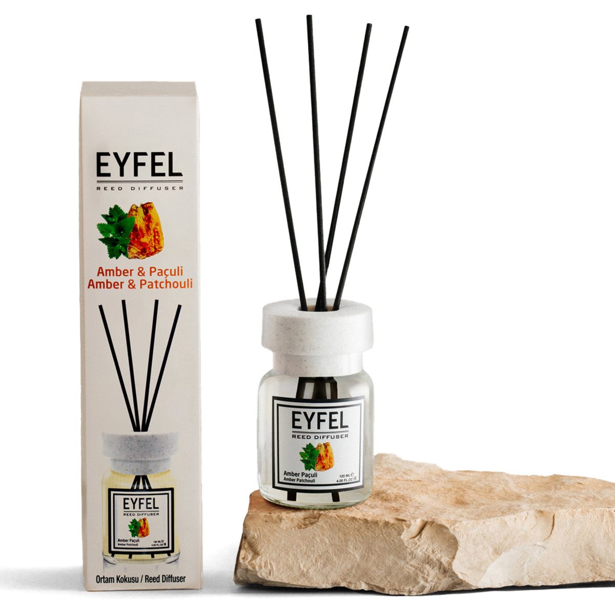 EYFEL Amber and Patchouli Reed Diffuser 120ml