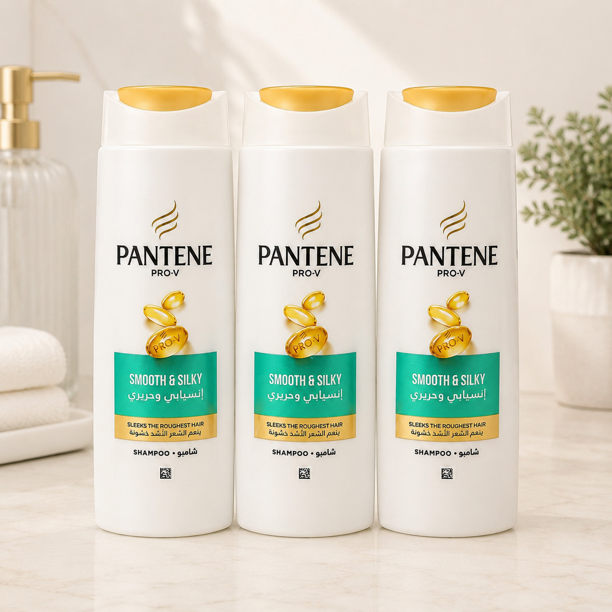 Pantene Smooth Shampoo 3x190ml