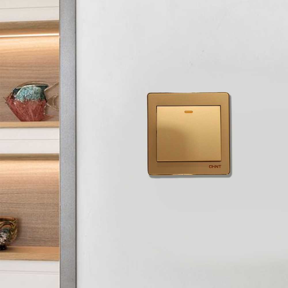 1 Gang 2 Way Switch 16A 250V Gold