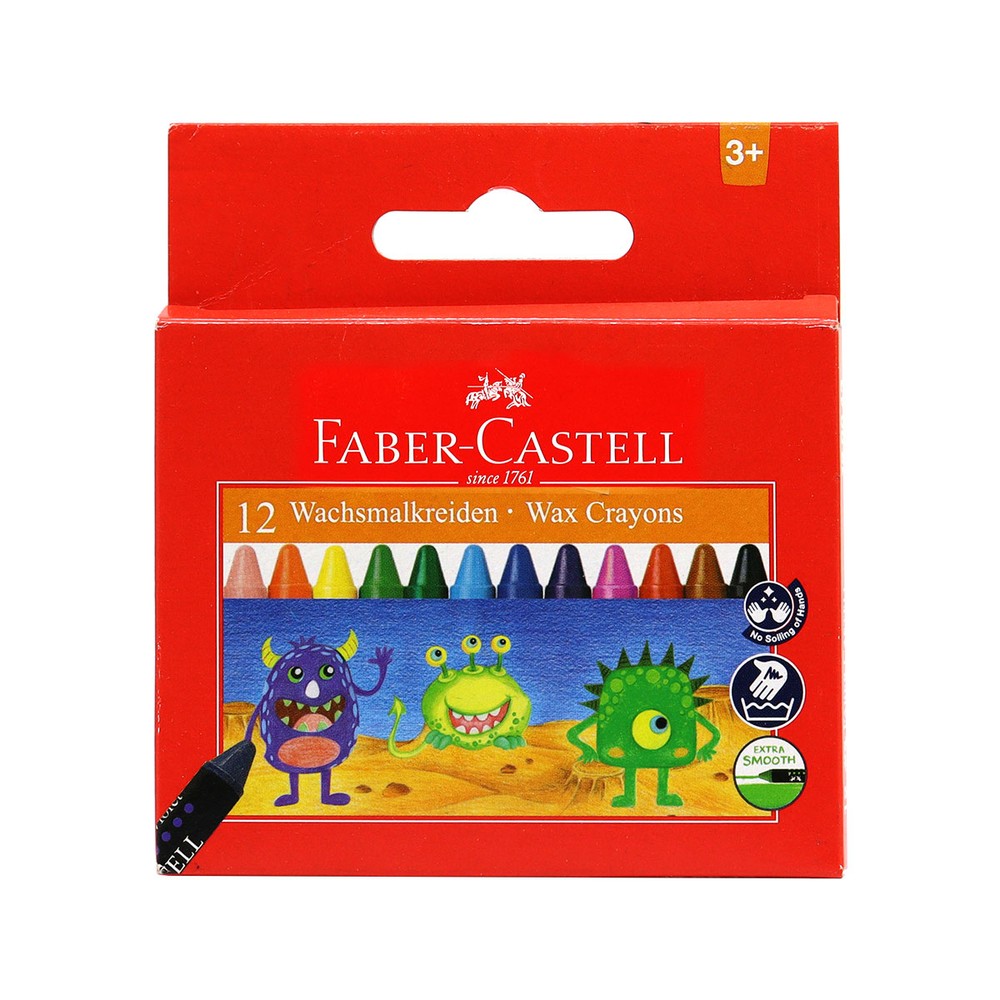Faber-Castell Regular Crayons 12 Colors