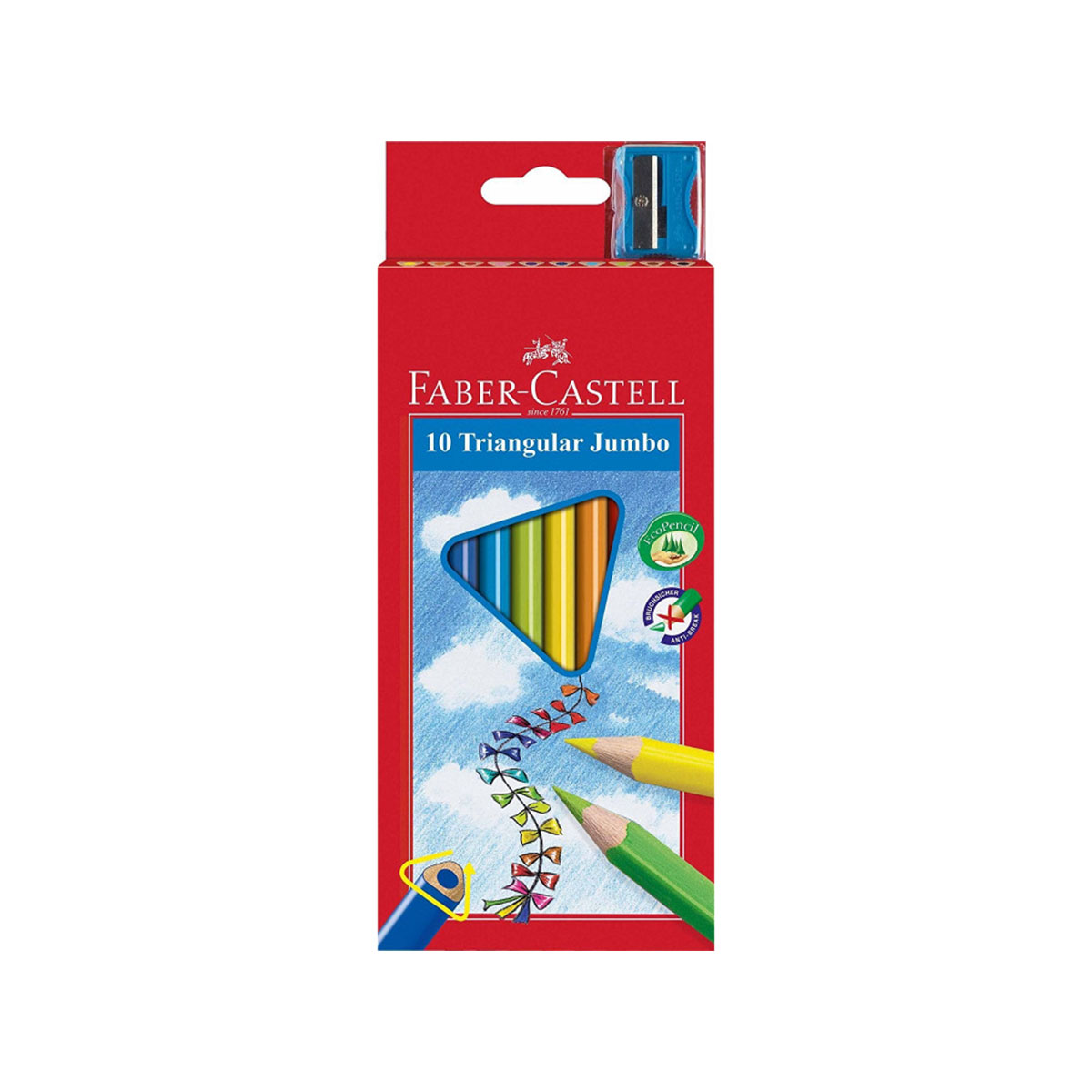 Faber-Castell Triangular Color Pencils 10 Colors