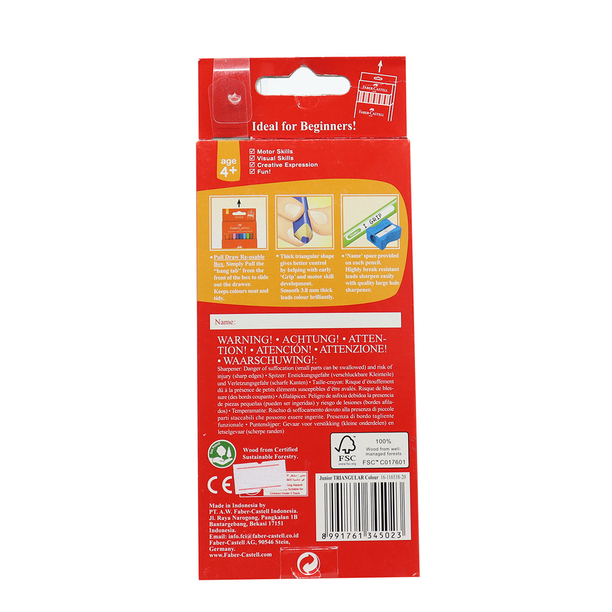 Faber-Castell Triangular Colored Pencils 2 Colors