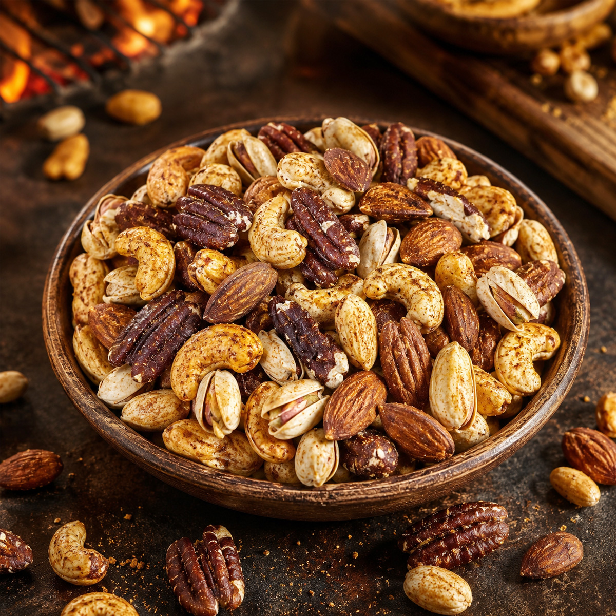 Roasted Mixed Nuts BBQ