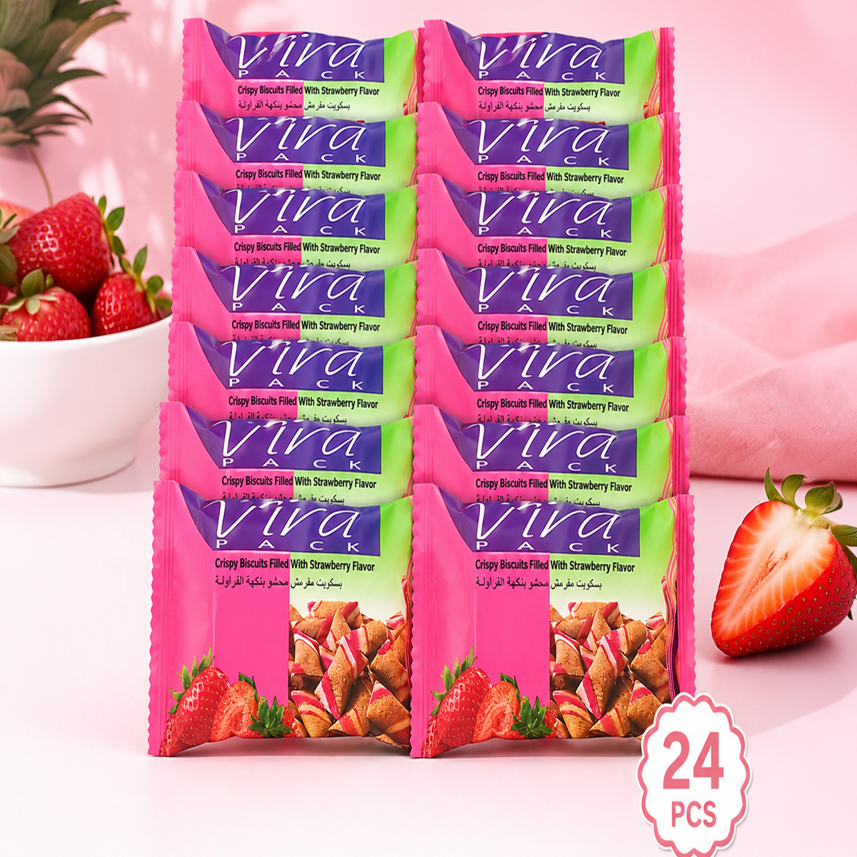 Vira Strawberry Snacks 12x24